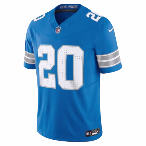 Barry Sanders Detroit Lions Nike Vapor F.U.S.E. Limited Jersey – Blue - Image 2