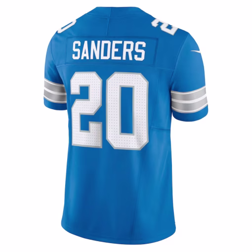 Barry Sanders Detroit Lions Nike Vapor F.U.S.E. Limited Jersey – Blue - Image 3