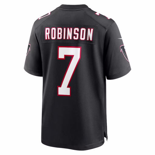 Bijan Robinson Atlanta Falcons Nike Women’s Alternate Game Jersey – Black - Image 3