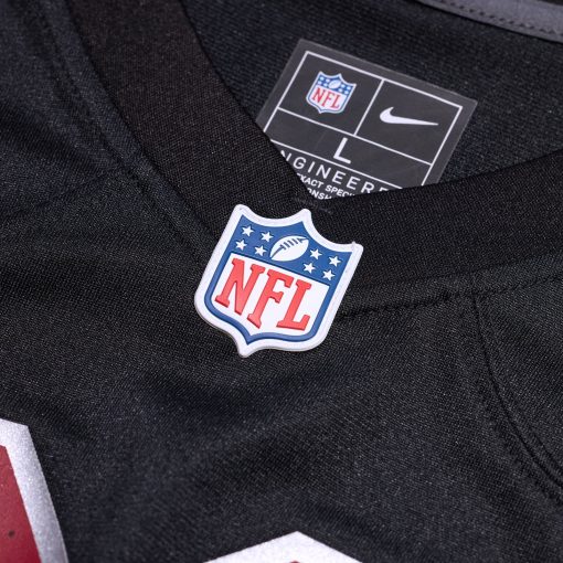 Arizona Cardinals Nike Alternate Custom Game Jersey – Black - Image 4
