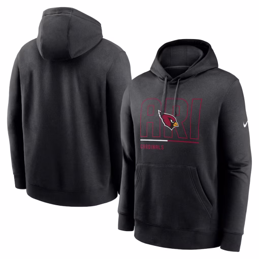 Arizona Cardinals Nike City Code Club Fleece Pullover Hoodie – Black