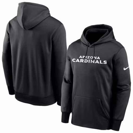 Arizona Cardinals Nike Fan Gear Wordmark Performance Pullover Hoodie – Black