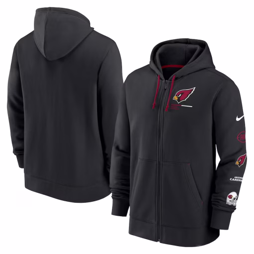 Arizona Cardinals Nike Surrey Full-Zip Hoodie – Black