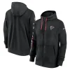 Atlanta Falcons Nike 2024 Sideline Club Full-Zip Hoodie – Black