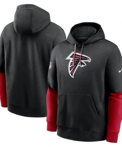 Atlanta Falcons Nike 2024 Sideline Club Pullover Hoodie – Black