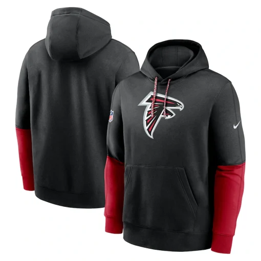 Atlanta Falcons Nike 2024 Sideline Club Pullover Hoodie – Black