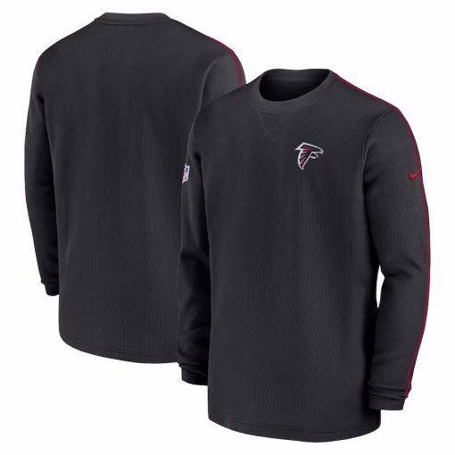 Atlanta Falcons Nike 2024 Sideline Coaches Long Sleeve Top – Black