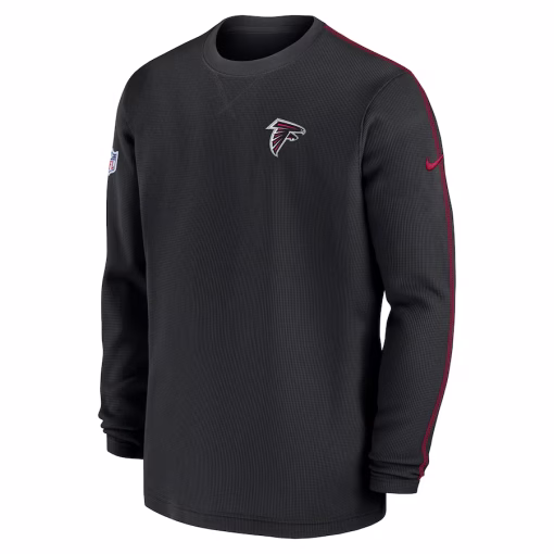 Atlanta Falcons Nike 2024 Sideline Coaches Long Sleeve Top – Black - Image 2