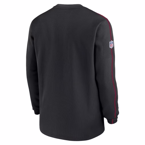 Atlanta Falcons Nike 2024 Sideline Coaches Long Sleeve Top – Black - Image 3