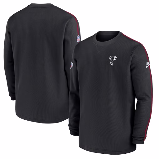 Atlanta Falcons Nike Alternate Logo Coach Long Sleeve Top – Black