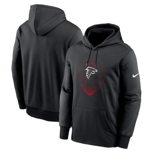 Atlanta Falcons Nike Icon Performance Pullover Hoodie – Black