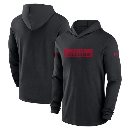 Atlanta Falcons Nike Sideline Hoodie Performance Long Sleeve T-Shirt – Black