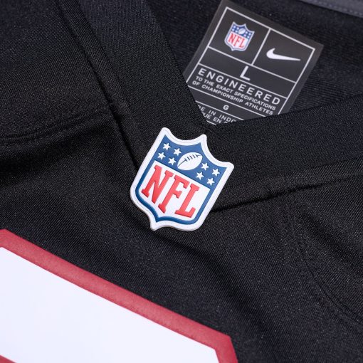 Atlanta Falcons Nike Throwback Custom Game Jersey – Black - Image 4