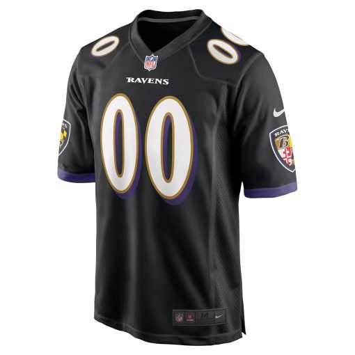 Baltimore Ravens Nike Alternate Custom Game Jersey – Black - Image 2