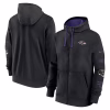Baltimore Ravens Nike Club Full-Zip Hoodie Jacket – Black