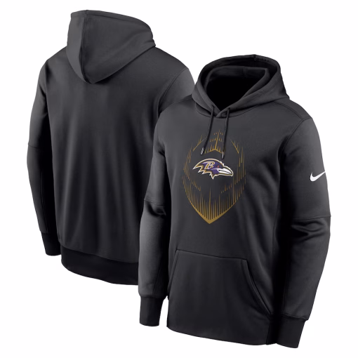 Baltimore Ravens Nike Icon Performance Pullover Hoodie – Black