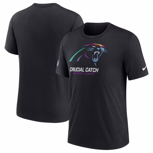 Carolina Panthers Nike 2024 NFL Crucial Catch T-Shirt – Black