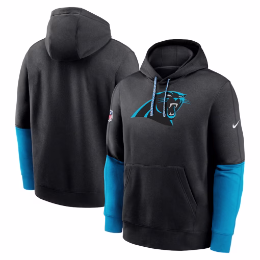 Carolina Panthers Nike 2024 NFL Crucial Catch Club Pullover Hoodie – Black
