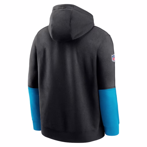 Carolina Panthers Nike 2024 NFL Crucial Catch Club Pullover Hoodie – Black - Image 3