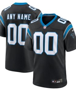 Carolina Panthers Nike Custom Game Jersey – Black