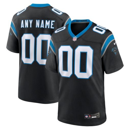 Carolina Panthers Nike Custom Game Jersey – Black