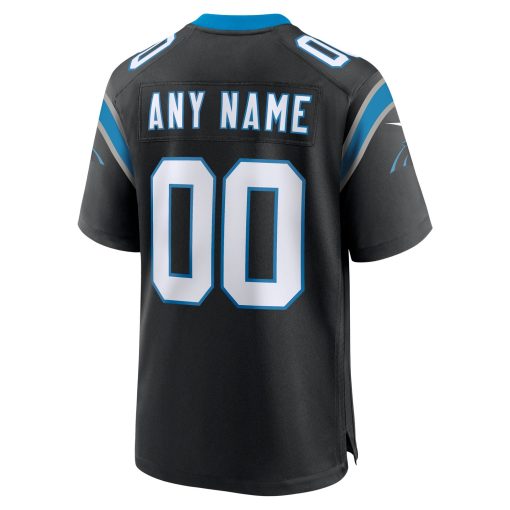 Carolina Panthers Nike Custom Game Jersey – Black - Image 3