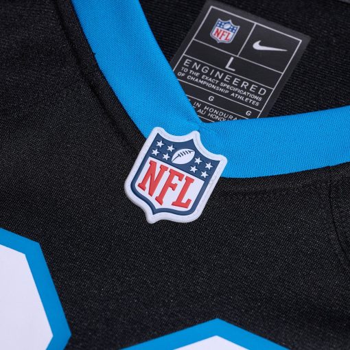 Carolina Panthers Nike Custom Game Jersey – Black - Image 4