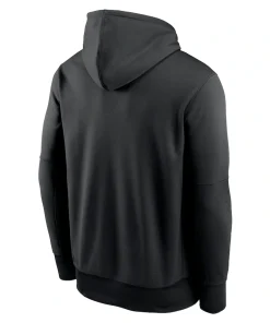 Alternative view of Carolina Panthers Nike Icon Performance Pullover Hoodie – Black