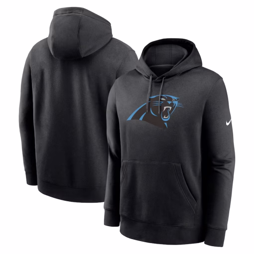Carolina Panthers Nike Rewind Club Pullover Hoodie – Black