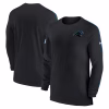 Carolina Panthers Nike Sideline Coach UV Performance Long Sleeve T-Shirt – Black