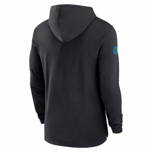 New England Patriots Nike Fan Gear Wordmark Performance Pullover Hoodie – Navy - Image 3