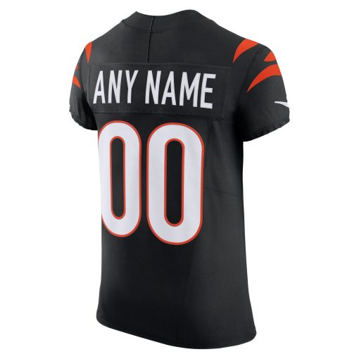 Cincinnati Bengals Nike Team Vapor F.U.S.E. Elite Custom Jersey –  Black - Image 3