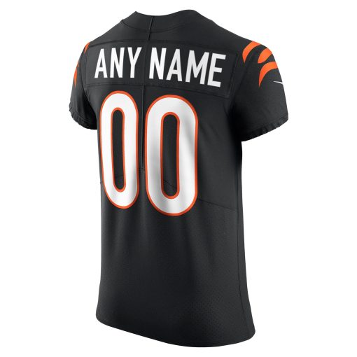 Cincinnati Bengals Nike Vapor Elite Custom Jersey – Black - Image 3