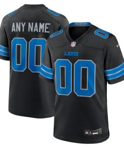 Detroit Lions Nike Alternate Custom Game Jersey – Black