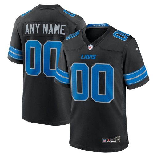 Detroit Lions Nike Alternate Custom Game Jersey – Black
