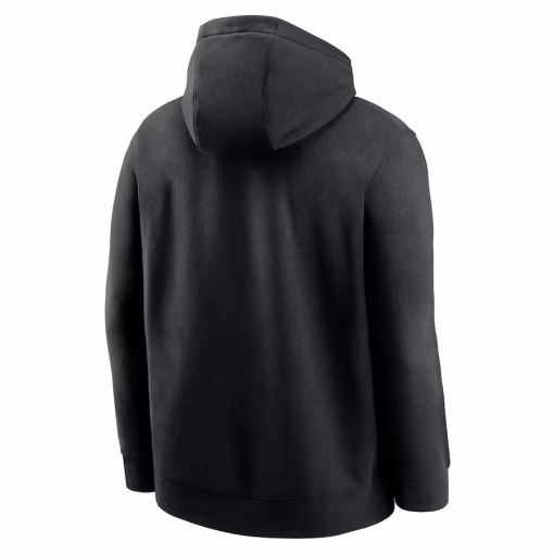 Detroit Lions Nike Edge French Terry Club Pullover Hoodie – Black - Image 3