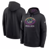 Men’s Green Bay Packers Nike Black 2024 NFL Crucial Catch Club Pullover Hoodie