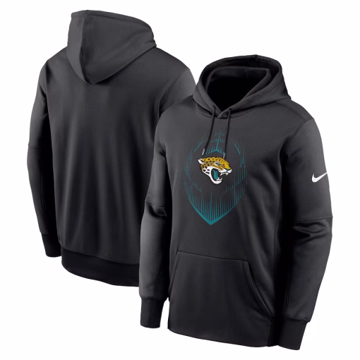 Jacksonville Jaguars Nike Icon Performance Pullover Hoodie – Black