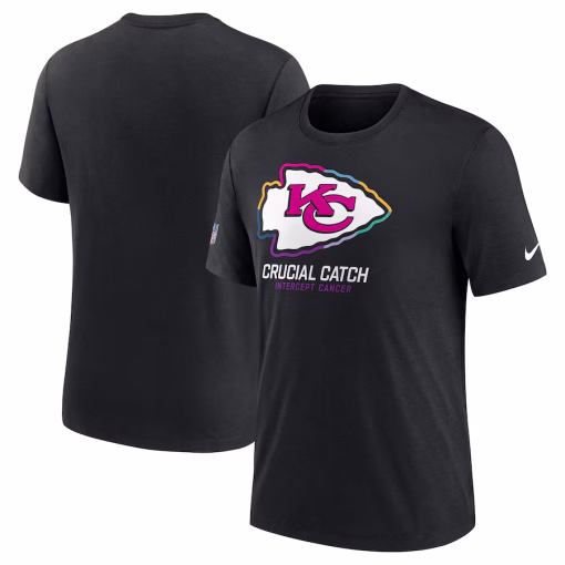 Men’s Kansas City Chiefs Nike Black 2024 NFL Crucial Catch T-Shirt