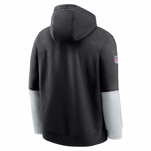 Las Vegas Raiders Nike 2024 Sideline Club Pullover Hoodie – Black - Image 3