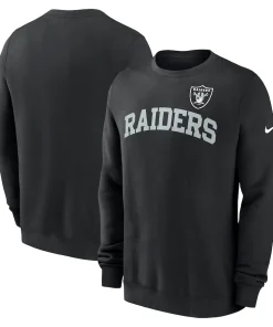 Las Vegas Raiders Nike Club Pullover Sweatshirt – Black