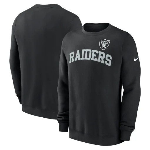 Las Vegas Raiders Nike Club Pullover Sweatshirt – Black