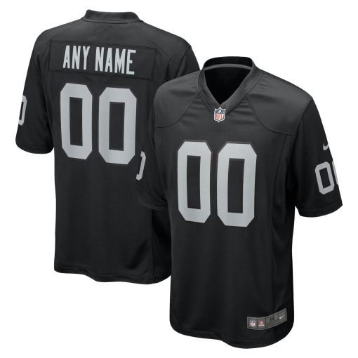 Las Vegas Raiders Nike Custom Game Jersey – Black