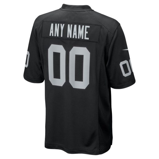 Las Vegas Raiders Nike Custom Game Jersey – Black - Image 3