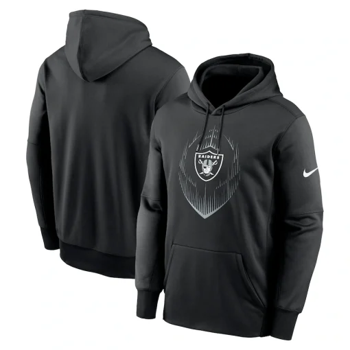 Las Vegas Raiders Nike Icon Performance Pullover Hoodie – Black