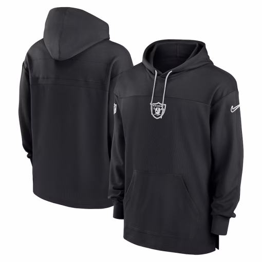 Las Vegas Raiders Nike Sideline Jersey Performance Pullover Hoodie – Black