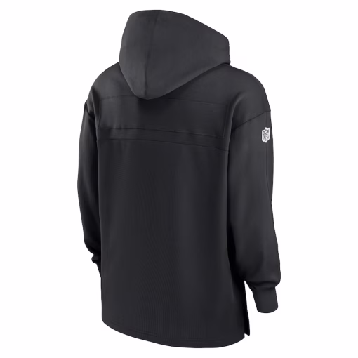 Las Vegas Raiders Nike Sideline Jersey Performance Pullover Hoodie – Black - Image 3