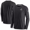 Las Vegas Raiders Nike Sideline Lockup Performance Pullover Sweatshirt – Black