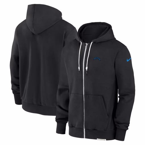 Los Angeles Chargers Nike Sideline Performance Full-Zip Hoodie Jacket – Black