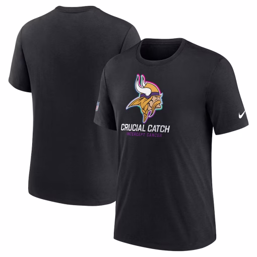 Minnesota Vikings Nike 2024 NFL Crucial Catch T-Shirt – Black